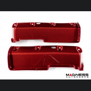 Alfa Romeo 4C Carbon Fiber Seat Belt Trim Set - Red Candy